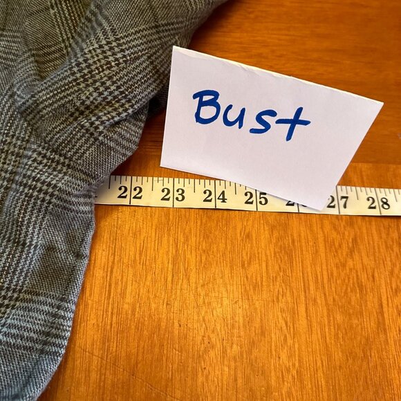 New York & Company Vintage 90s plaid blazer jacket 16 - Picture 3 of 6